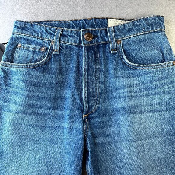 rag & bone Nina Size 30 High Rise Ankle Cigarette in Monty Button Fly Raw Hem - Picture 3 of 15